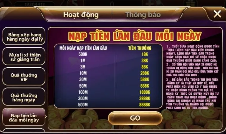 Thưởng Nạp Đầu Tại Nhà Cái TDTC: Cơ Hội Vàng Cho Người Chơi 2 Chương trình Thưởng Nạp Đầu Tại Nhà Cái TDTC